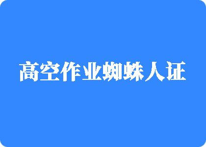 日逼最新视频高空作业蜘蛛人证